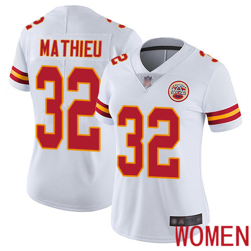 Women Kansas City Chiefs 32 Mathieu Tyrann White Vapor Untouchable Limited Player Football Nike NFL Jersey